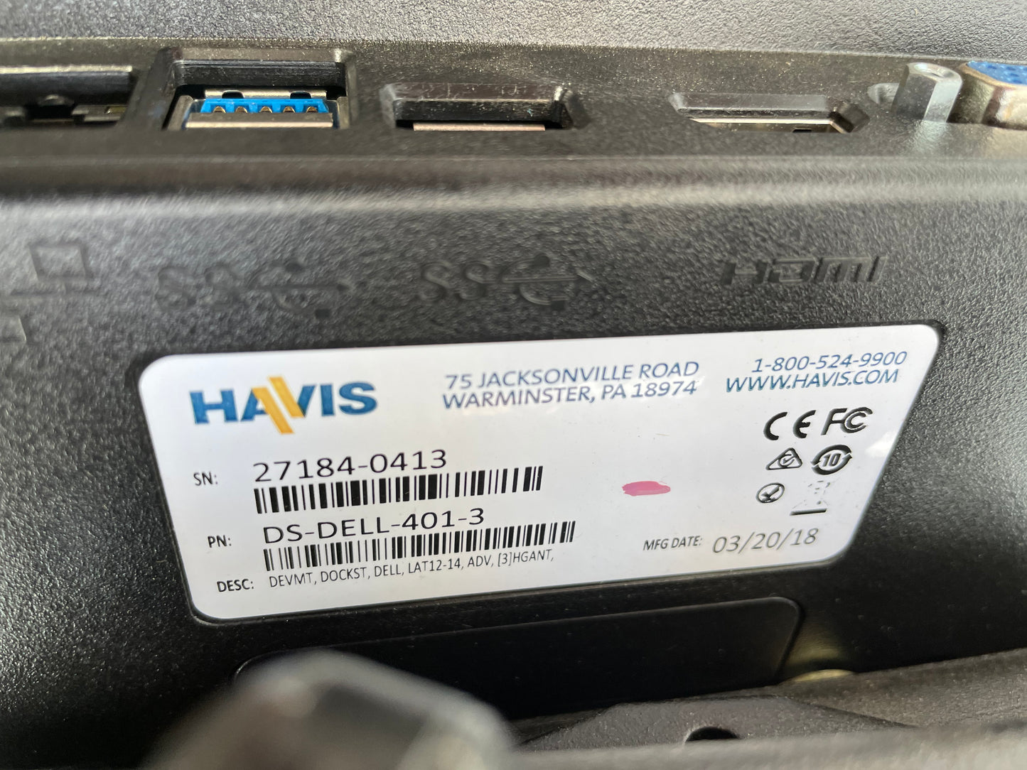 Havis Dash Monitor Mount Base / Docking Station/ Keyboard Mount